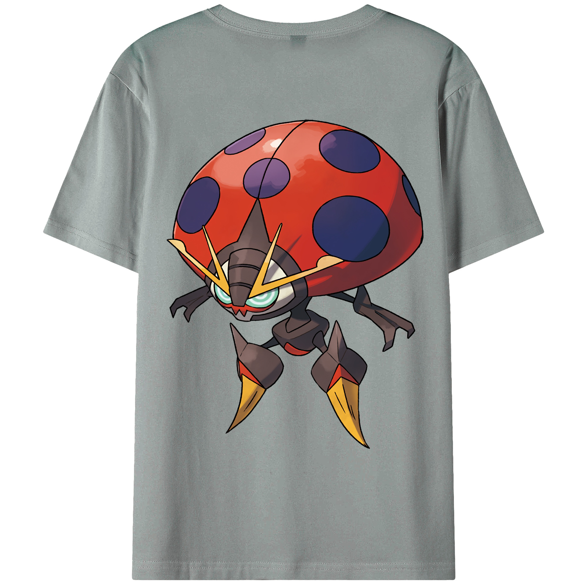 （画像用） ポケットモンスター Pokémon 綿100％ メンズ半袖Tシャツ（バックプリント） 通気性